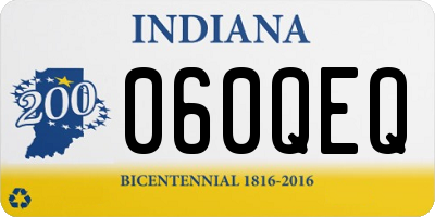 IN license plate 060QEQ