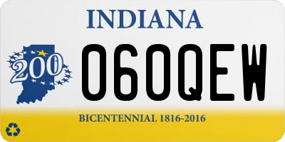IN license plate 060QEW
