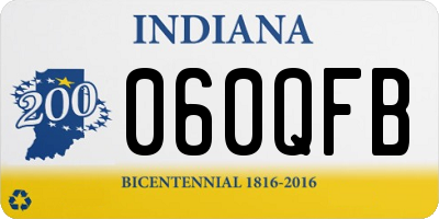 IN license plate 060QFB