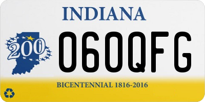 IN license plate 060QFG