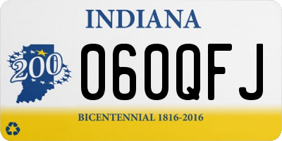 IN license plate 060QFJ