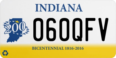IN license plate 060QFV