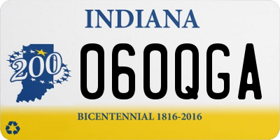 IN license plate 060QGA