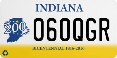 IN license plate 060QGR