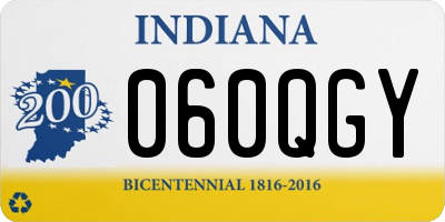 IN license plate 060QGY
