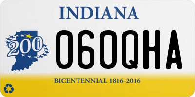 IN license plate 060QHA