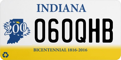 IN license plate 060QHB