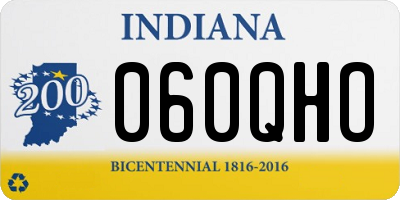IN license plate 060QHO
