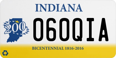 IN license plate 060QIA
