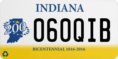 IN license plate 060QIB