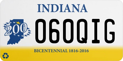 IN license plate 060QIG