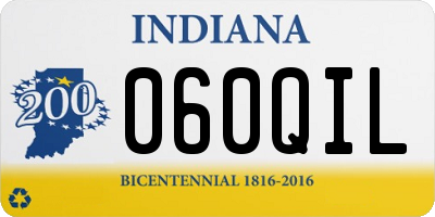 IN license plate 060QIL