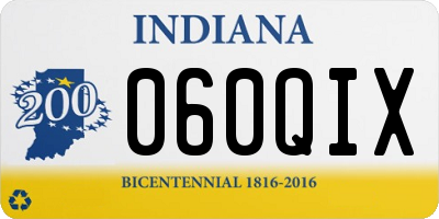 IN license plate 060QIX