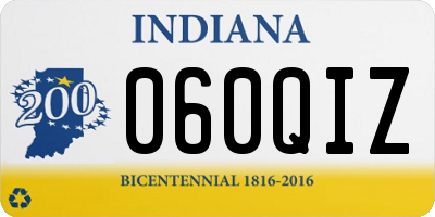 IN license plate 060QIZ