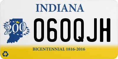 IN license plate 060QJH
