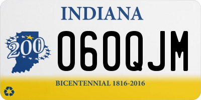 IN license plate 060QJM