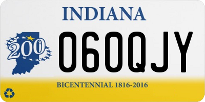 IN license plate 060QJY