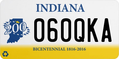 IN license plate 060QKA