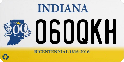 IN license plate 060QKH