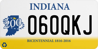 IN license plate 060QKJ
