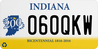 IN license plate 060QKW