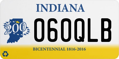 IN license plate 060QLB