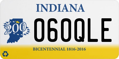 IN license plate 060QLE