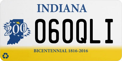 IN license plate 060QLI
