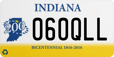 IN license plate 060QLL
