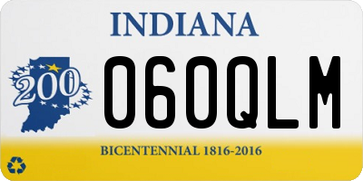 IN license plate 060QLM