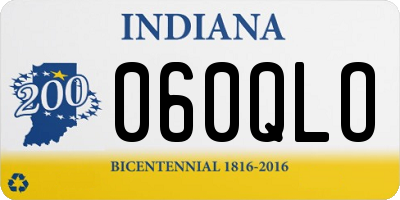 IN license plate 060QLO