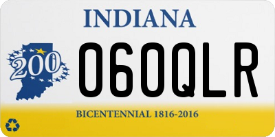 IN license plate 060QLR