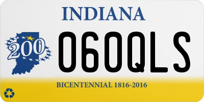 IN license plate 060QLS