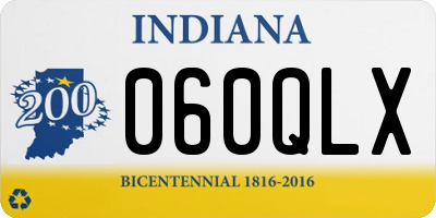 IN license plate 060QLX