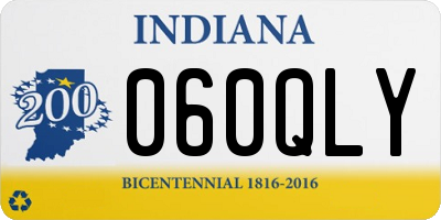 IN license plate 060QLY