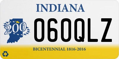 IN license plate 060QLZ