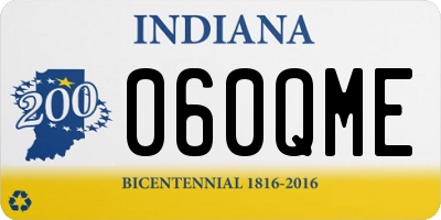 IN license plate 060QME