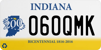 IN license plate 060QMK
