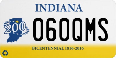 IN license plate 060QMS