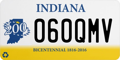 IN license plate 060QMV