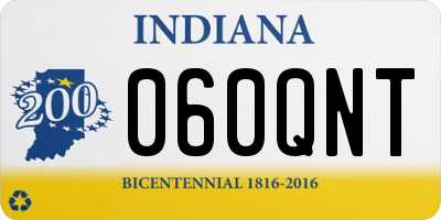 IN license plate 060QNT