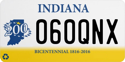 IN license plate 060QNX