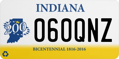 IN license plate 060QNZ
