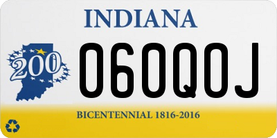 IN license plate 060QOJ