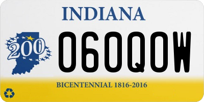 IN license plate 060QOW