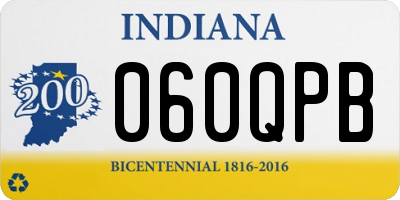 IN license plate 060QPB