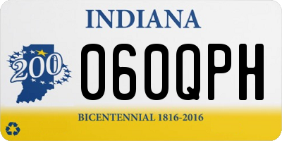 IN license plate 060QPH