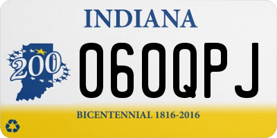 IN license plate 060QPJ