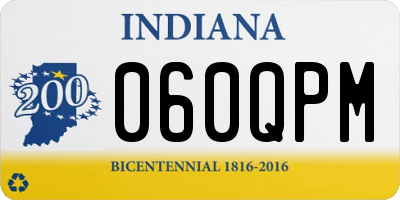 IN license plate 060QPM
