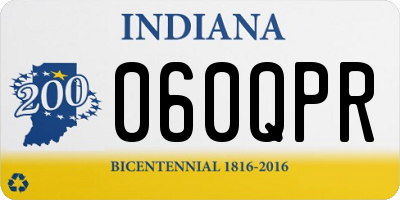 IN license plate 060QPR
